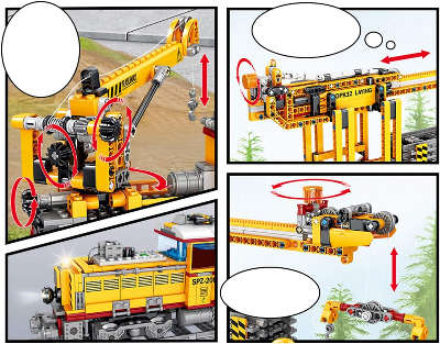 Buy Original KAZI Electric Rail City Train With Sound And Light Power High-tech Building Block Model ky98253 Children's Educational Toy Gift 1270 at Best Price In Bangladesh