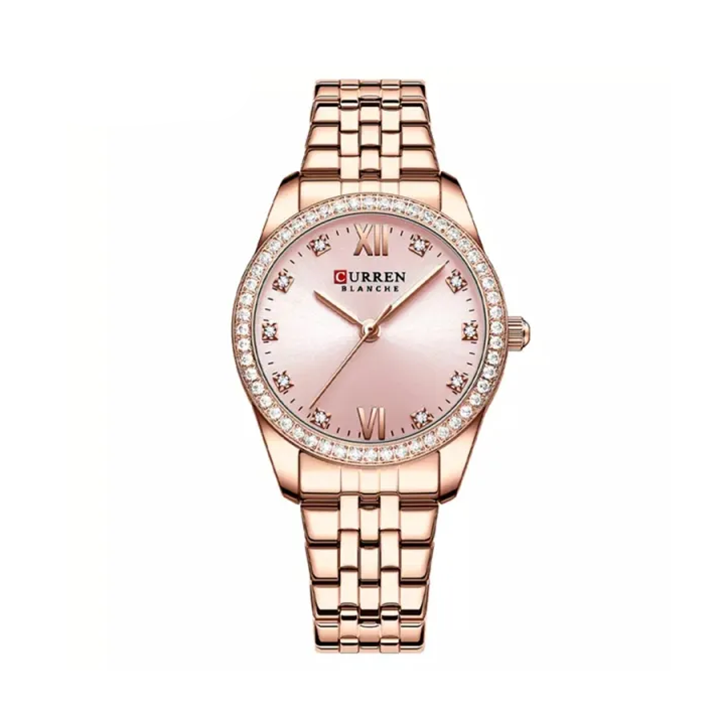 Picture of Curren 9086 Stainless Steel Watch for Women - Rose Gold