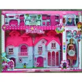 Buy Dream Room Doll House with Dolls and Furniture 2 Story Pretend Play House at Best Price In Bangladesh