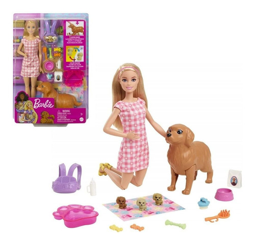 Buy Barbie Doll Newborn Puppies 3+ Hck74 Mattel at Best Price In Bangladesh