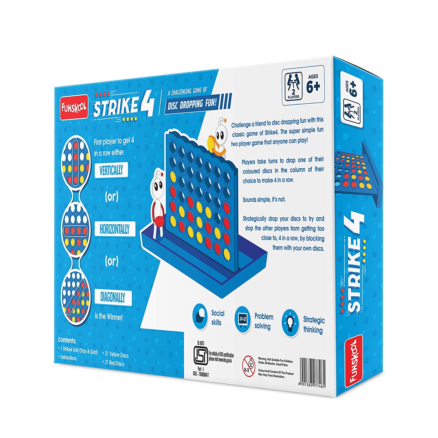 Buy FUNSKOOL TRAVEL STRIKE 4 CLASSIC DISC DROPPING CONNECT GAME FOR KIDS at Best Price In Bangladesh