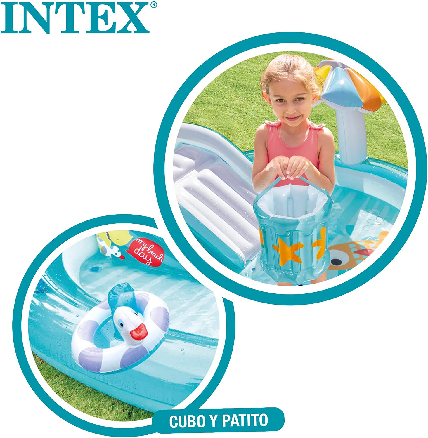 Buy INTEX children's swimming pool games water toy set with a pet 201x170x84 cm 57165NP at Best Price In Bangladesh