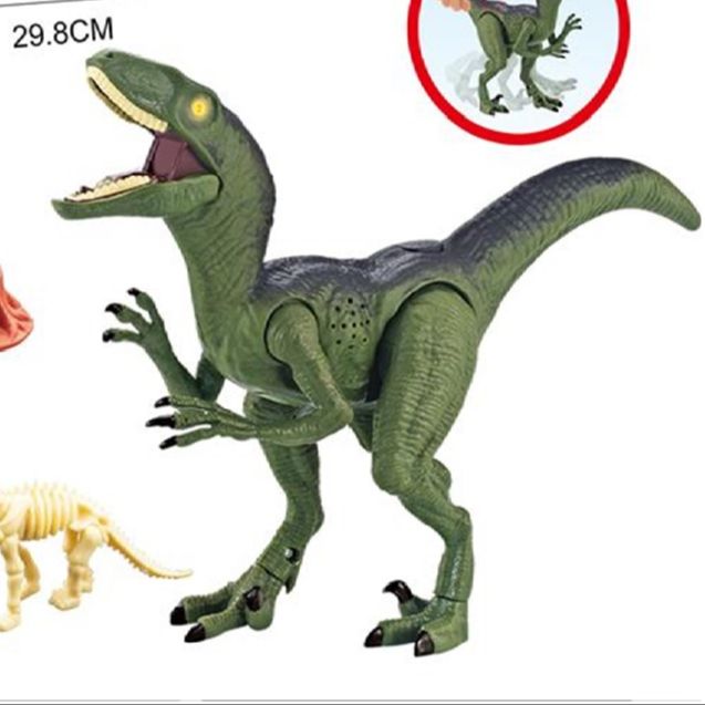 Picture of Acton figure Light IC Raptor with tree stump skeleton