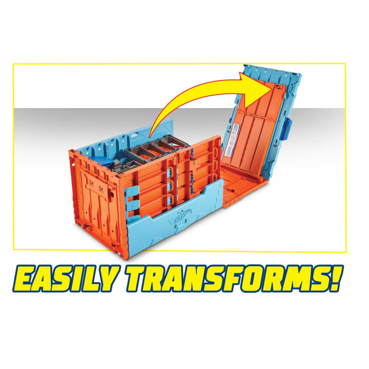 Buy Hot Wheels Race Crate with 3 Stunts in 1 Set Portable Storage-GKT87 at Best Price In Bangladesh