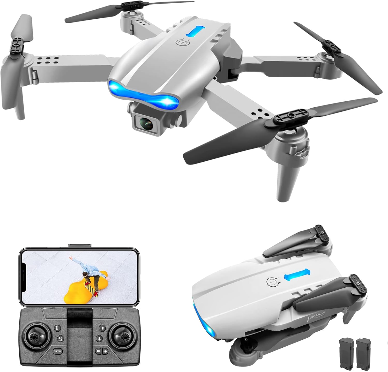 Buy Drone E99 K3 Pro RC Drone with 4K Dual Camera, Mini Drone for Kids and Adults, RC Quadcopter with 3D Flips, Obstacle Avoidance, Trajectory Flight, Headless.. at Best Price In Bangladesh