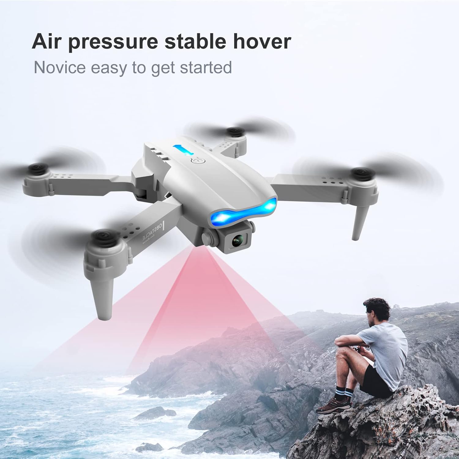 Buy Drone E99 K3 Pro RC Drone with 4K Dual Camera, Mini Drone for Kids and Adults, RC Quadcopter with 3D Flips, Obstacle Avoidance, Trajectory Flight, Headless.. at Best Price In Bangladesh