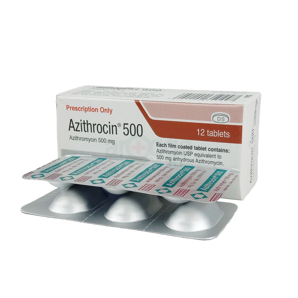 Picture of Azithrocin 500 Tablet 1 Strip