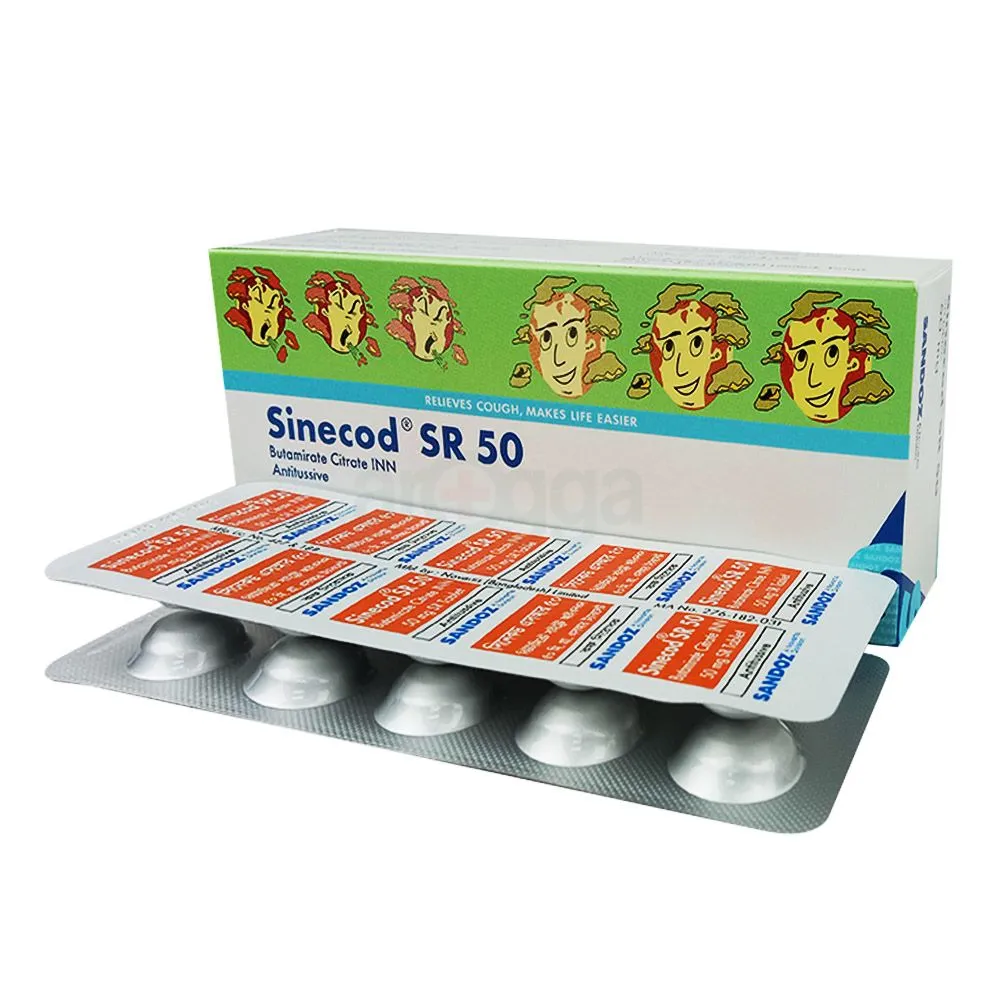 Picture of Sinecod SR 50mg Tab