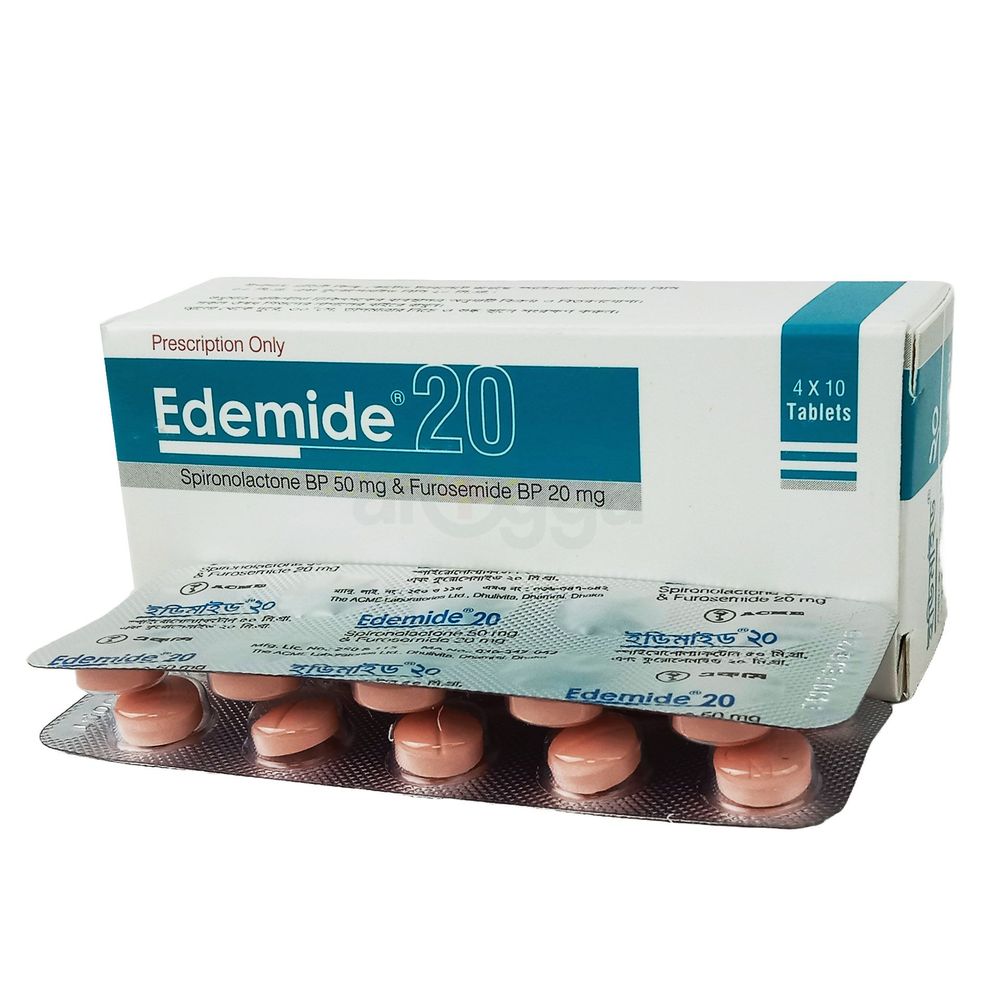 Picture of Edemide 20mg Tablet