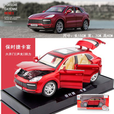 Buy 1:32 Porsche Cayenne Turbo Diecast Alloy Car Vehicles 6 open Metal Car Model Car Sound Light Toys For Gift at Best Price In Bangladesh