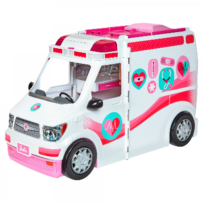 Buy Barbie Care Clinic Playset ​​​ with more than 20 accessories Emergency transforms into a hospital of more than 2 feet with lights and sounds-FRM19 at Best Price In Bangladesh