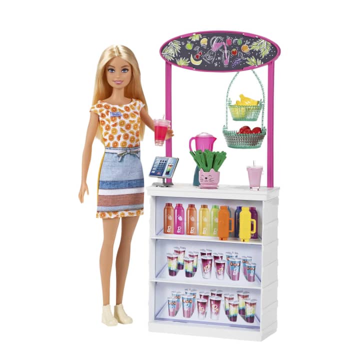 Buy Barbie GRN75​ Smoothie Bar Playset with Blonde Doll, Smoothie Bar & 10 Accessories at Best Price In Bangladesh