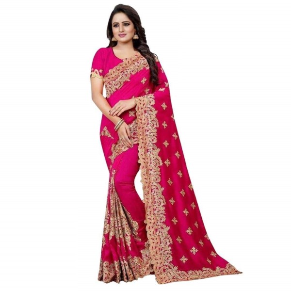 Picture of Georgette High Quality Embroidery Stylish Sharee ( S-171 )