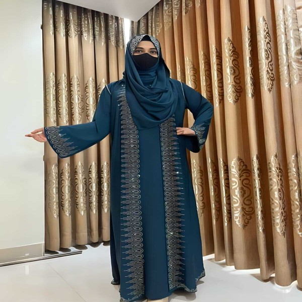 Picture of Shamuk Borka Borkha + Hijab Dubai Cherry Amazing Premium Qua...(B-32