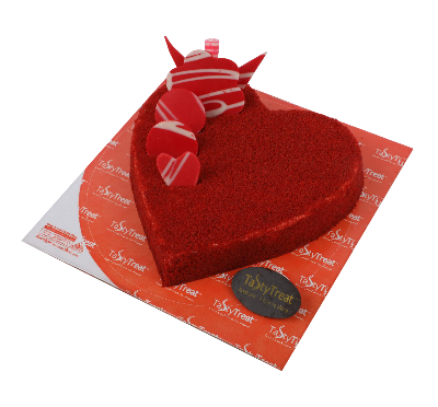 Picture of Valentine Special Premium Red velvet 500gm(Heart Shape)(Pre Order)