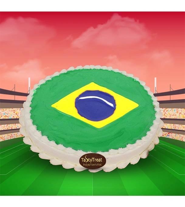 Picture of World Cup Themed cake Brazil