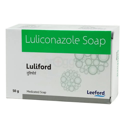 Picture of Medicine Overview of Luliford Luliconazole Soap 50gm 50gm soap
