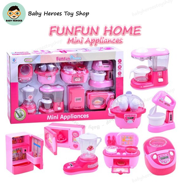 Buy Multi-Functioning 8 Mini Appliances Fun Fun Fantastic Home With LED Light & Sound | Battery Operated at Best Price In Bangladesh
