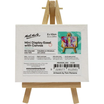 Buy Mont Marte Mini Display Easel With Canvas - 8x10cm 1pc  Online in Bangladesh at Best Prices 