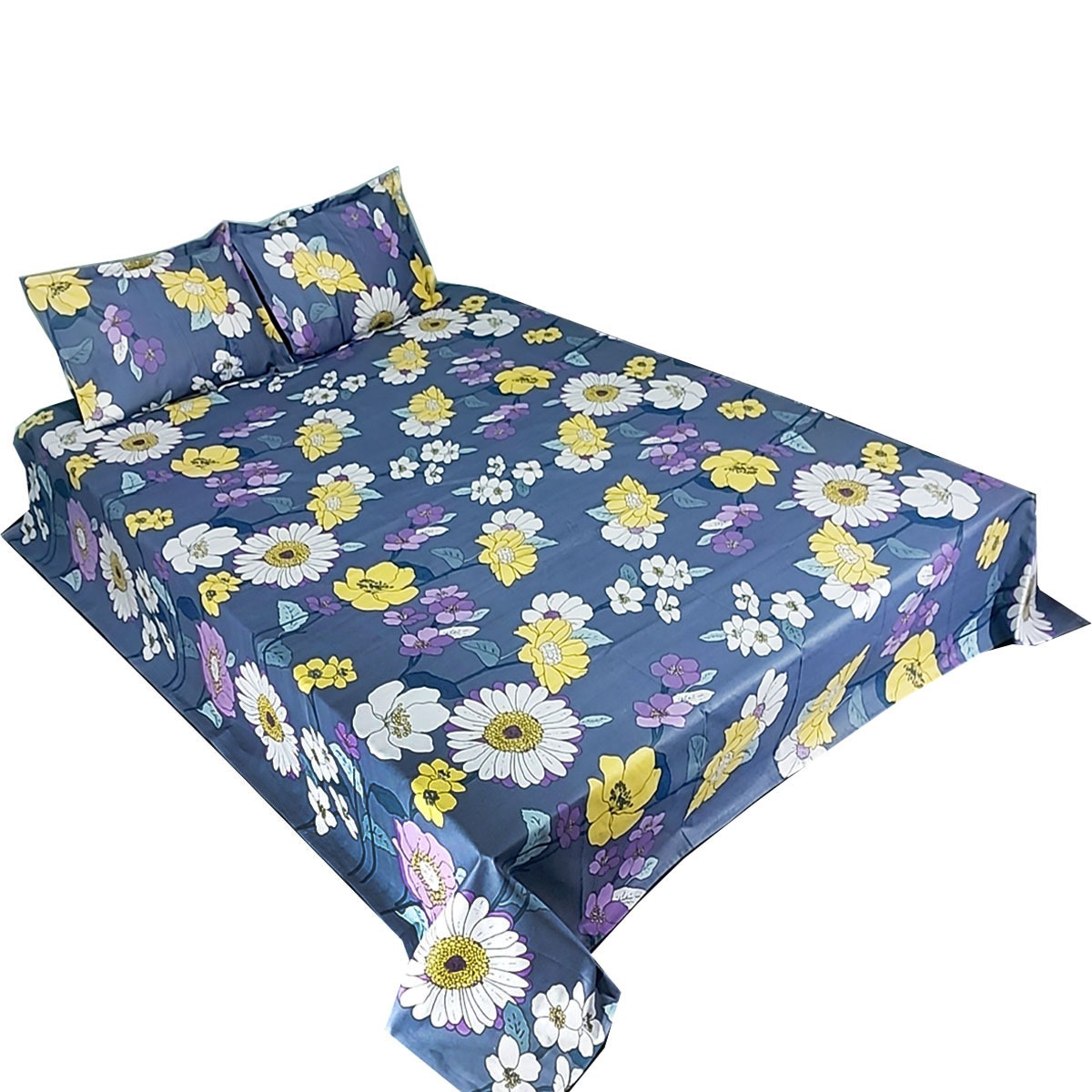 Buy Double Bed Sheet with Two Pillow Covers at best price in Bangladesh