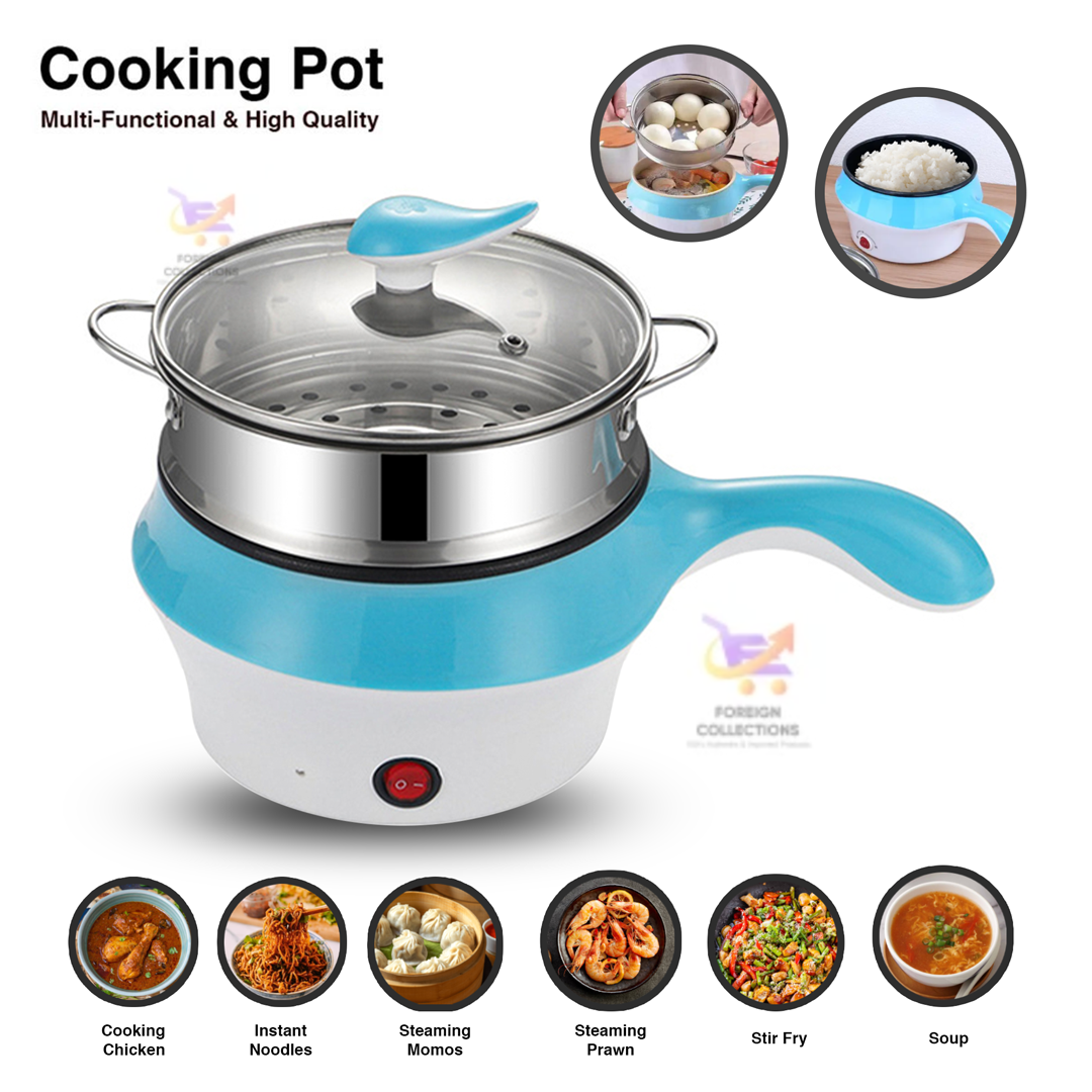 Picture of Multicooker, Exclusive Electric Mini Multicooker, High Quality Cooking Pot, Grill and Steaming Pot, Mini Rice Cooker, Frying Pan, Electric Cooker, Top Selling & Best Multicooker in Bangladesh