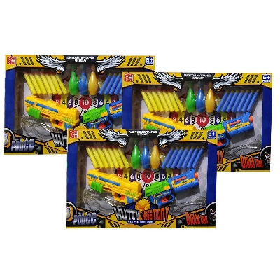 Picture of 2 Pieces Soft Shooter Toy Mega Sniper Blaster Awp Soft  Plastic Orbeez Toys Beads Double- XH-023