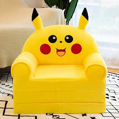 Picture of Foldable Plush Sofa Bed For Children 3 Folding