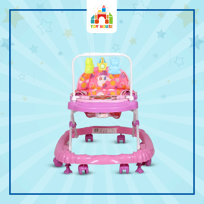 Buy Baby Musical Walker with Merry Go Round BLB Brand- Pink at Best Price In Bangladesh