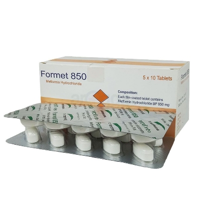Picture of Formet 850mg Tablet