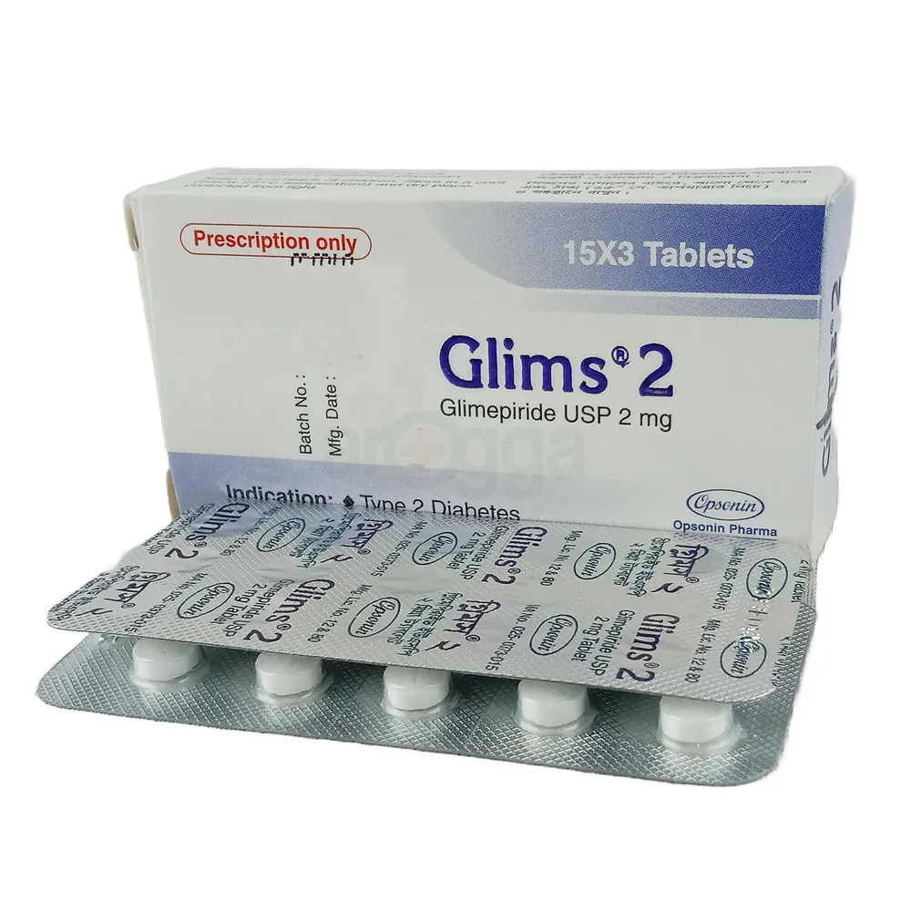 Picture of Glims 2mg Tablet