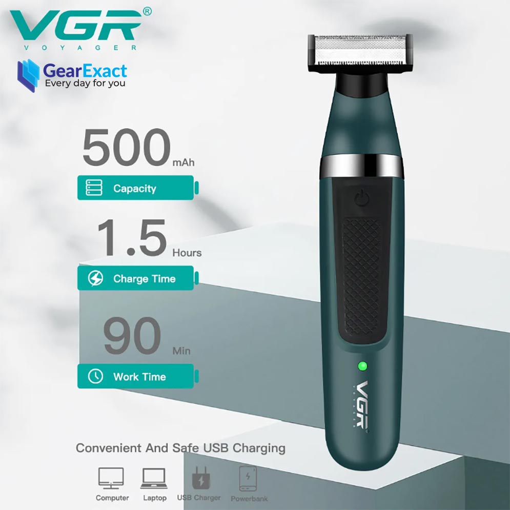 Picture of VGR V-393 OneBlade Double Shaver Beard Trimmer and Foil Shaver for Men