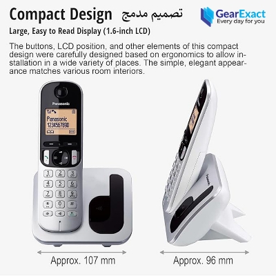 Picture of Panasonic KX-TGC212 Digital Cordless Telephone