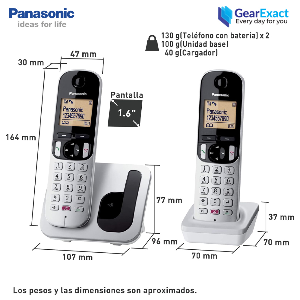 Picture of Panasonic KX-TGC252 Digital Cordless Telephone
