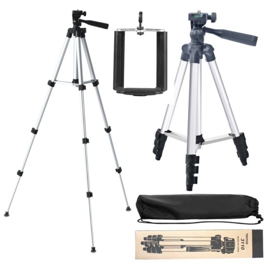 Picture of Tripod 3110 Camera Stand with Phone Holder Clip TikTok Stand