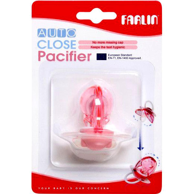 Buy Farlin Auto Close Silicone Rubber Pacifier 6M+ at Best Price In Bangladesh