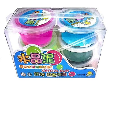 Buy Slime Clay DIY Crystal Mud Magic for Kids Toys 6pcs, Random Color at Best Price In Bangladesh