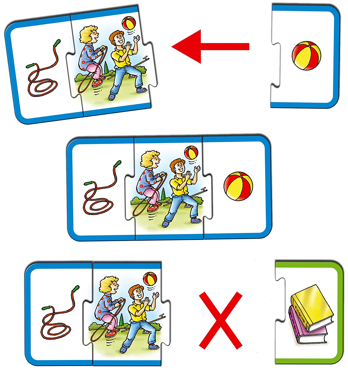 Buy MATCH-IT 30 Pieces 10 Self-Correcting 3-Piece Puzzles Early Learner Educational Jigsaw Puzzle-10339 at Best Price In Bangladesh