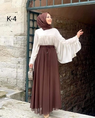 Picture of Georgette Ready Made western Hizabi Dress for women
