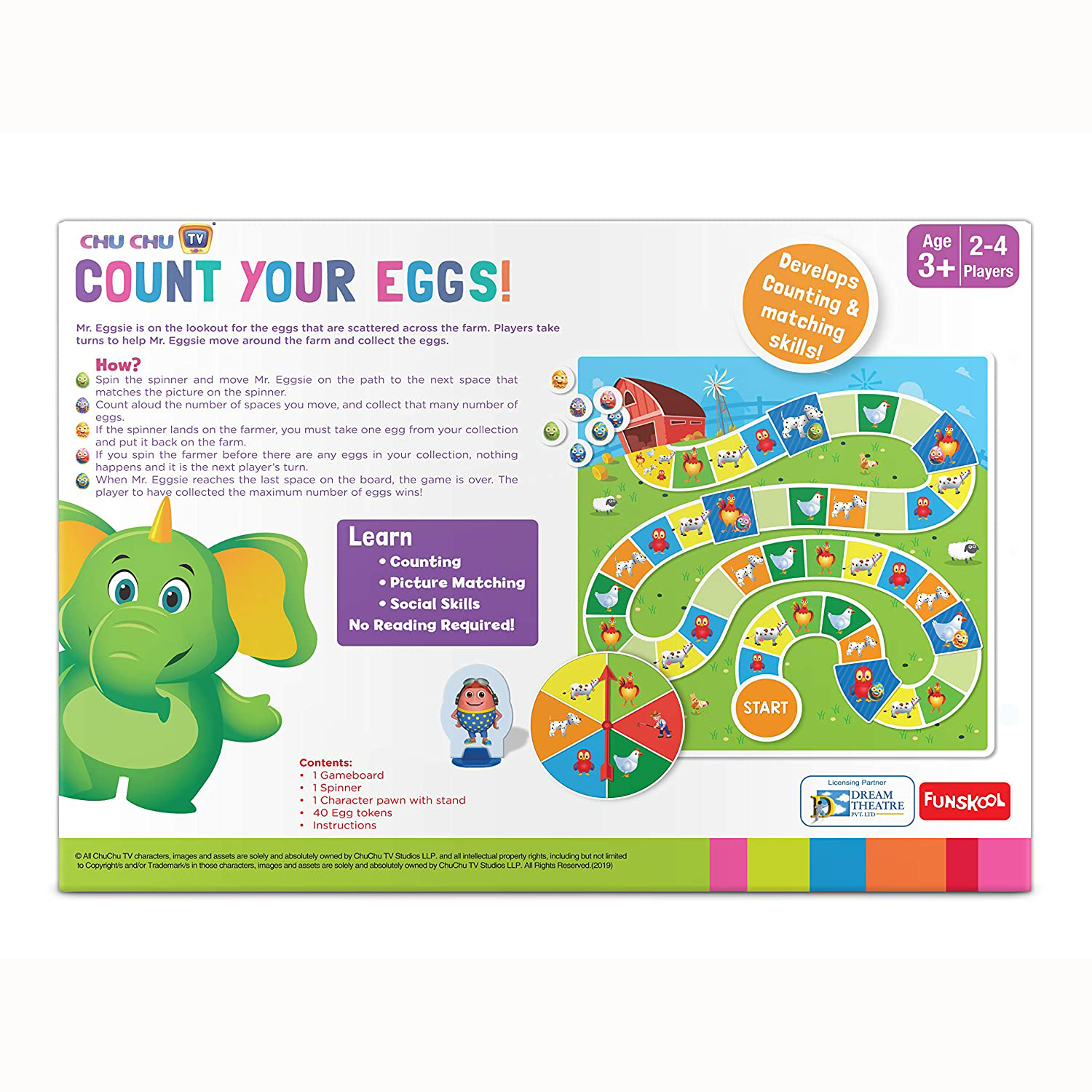 Buy FUNSKOOL CHU CHU COUNT YOUR EGGS BOARD GAME FOR KIDS at Best Price In Bangladesh