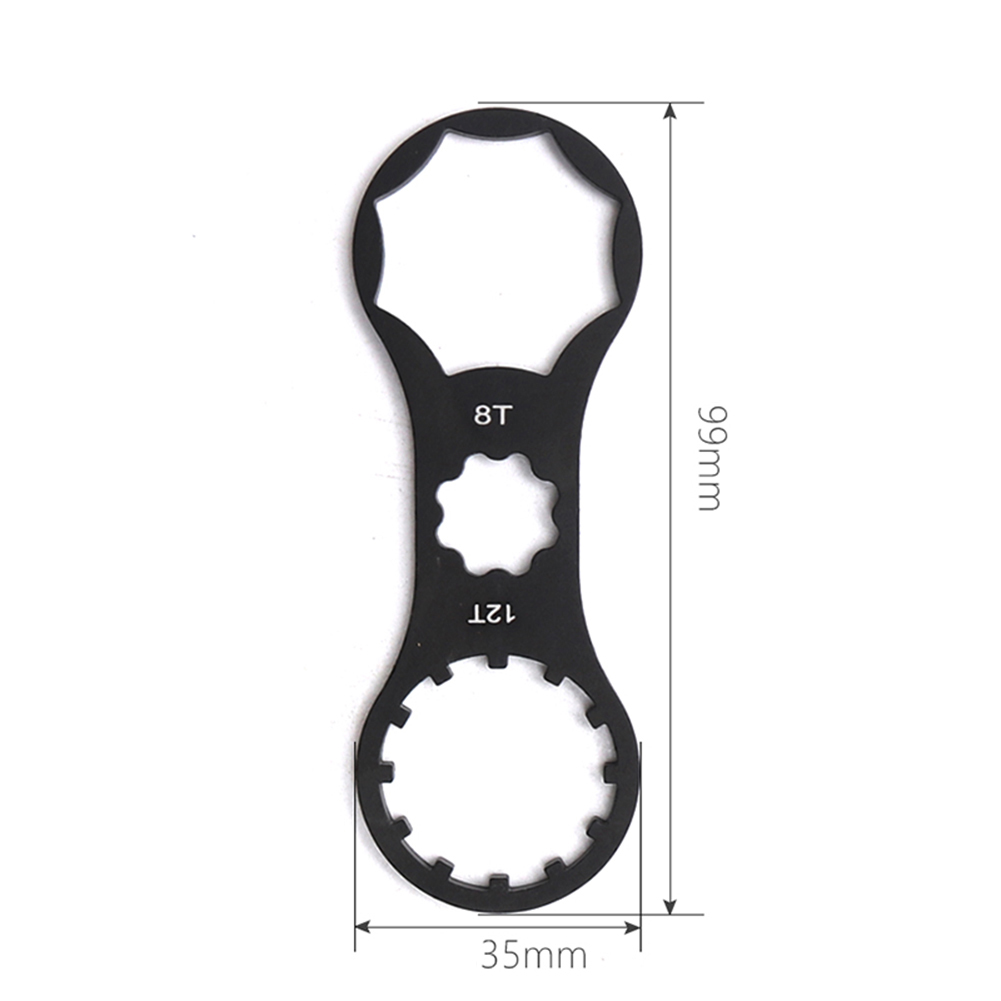 Picture of Bicycle Front Fork Cap Wrench Tool MTB 8T/12T Bike For SR XCR/XCT/XCM/RST Aluminum Alloy Cycling Repaire Tool Bike Accessories
