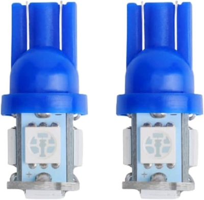 Picture of 6 Pieces 5 LED SMD Parking Bulb 12v Package Universal Motorcycle Car Indicator Bright Lamp - (2Pis Red.2Pis Blue,2Pis White)