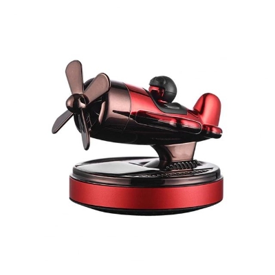 Picture of Car Air Freshener Solar Power Fresh-Fragrance Helicopter Design Car Dashboard Liquid Air Freshener for Car