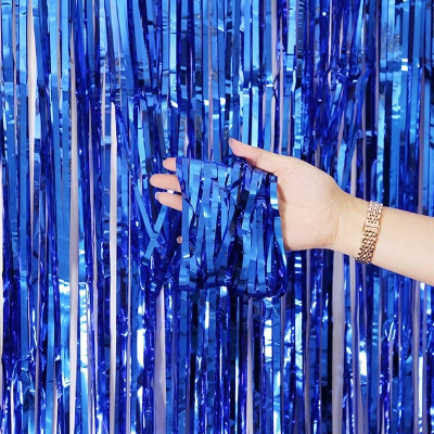 Buy Foil Metallic Curtain Backdrop For Happy Birthday Party Decoration / Bridal Shower / Wedding / New Year / Background Decorations 1pc at Best Price In Bangladesh