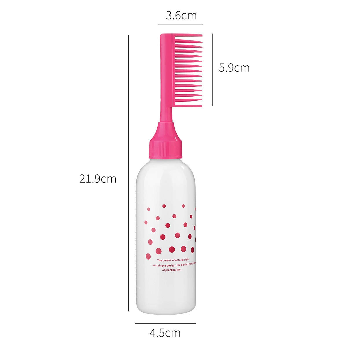 Picture of Multi-functional Hair Dyeing Treatment Oil Cream Shampoo Bottle Oil Coloring Dispensing Applicator Brush Tip Bottle