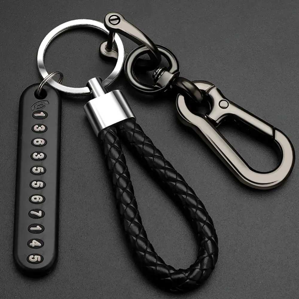 Picture of Understated -Pendant Keychain Phone Number Bicycle Car Auto Motor Cycle Key Ring Anti-Lost Number Plate Mobile Number - Key Ring- Progressively Better