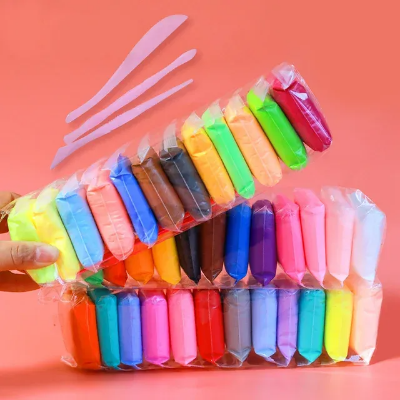 Picture of 12 Pcs Colors Air Dry Clay for Kids Non-Toxic Soft & Ultra Light Modeling Clay  Accessories and Sculpting Tools, Perfect Creative Gift for Boys & Girls