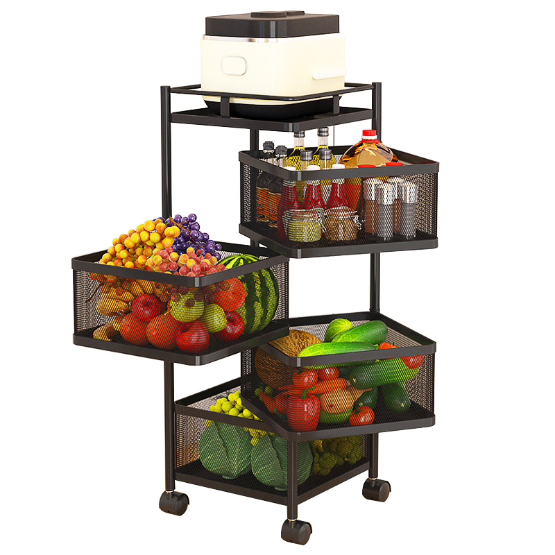 Picture of 5 Layer Square Shape Kitchen Rack
