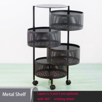 Picture of 4 Layer Round Shape Kitchen Rack