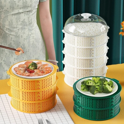 Picture of Multifunctional 5 layer Food Safety Cover - Breathable Food Dish Guard for Home Kitchen Food Storage