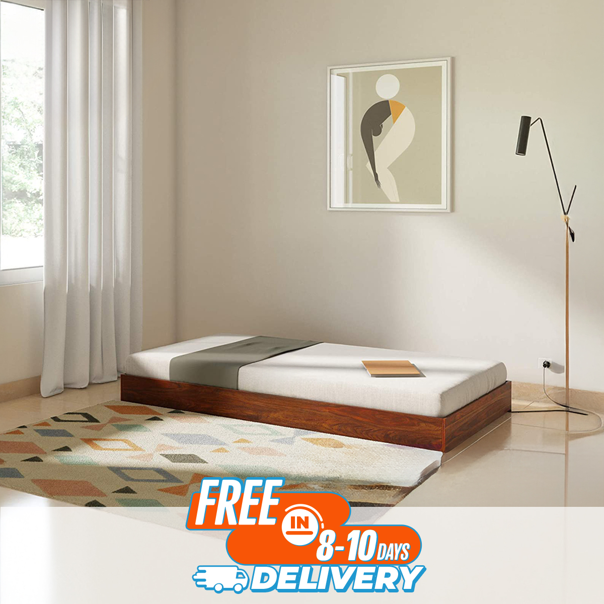Picture of AndorMahal Double Floor khat/bed(height 12inch)5ft by 7ft by 12inch